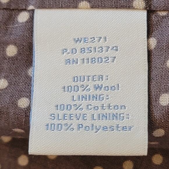 Boden Anthropologie Wool Hooded Pea Coat Women's Size 10 - Picture 13 of 13